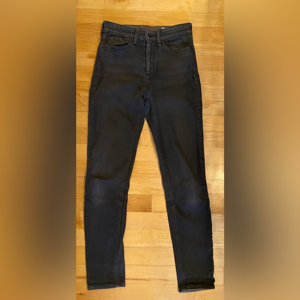 Rag and bone high rise ankle skinny jeans